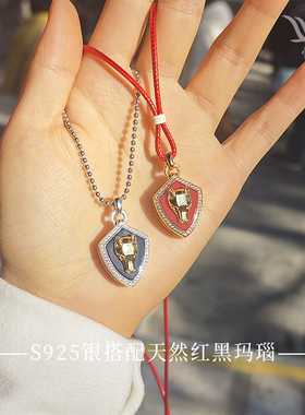 觉行纯银生肖马噶乌平安吊坠佛像