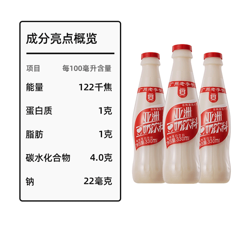 香雪亚洲豆奶饮料330ml*24瓶装整箱国产植物蛋白豆奶即饮饮料包邮 - 图1