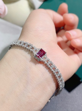 超美的变色石亚历山大手链纯银镶嵌不掉色颜色独特多彩红绿变色