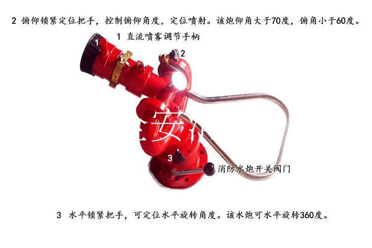 PS30 40 50流量直流喷雾可调节固定式手动消防炮消防水炮新品包邮,淘宝优惠券,粉丝福利购,淘宝优惠卷