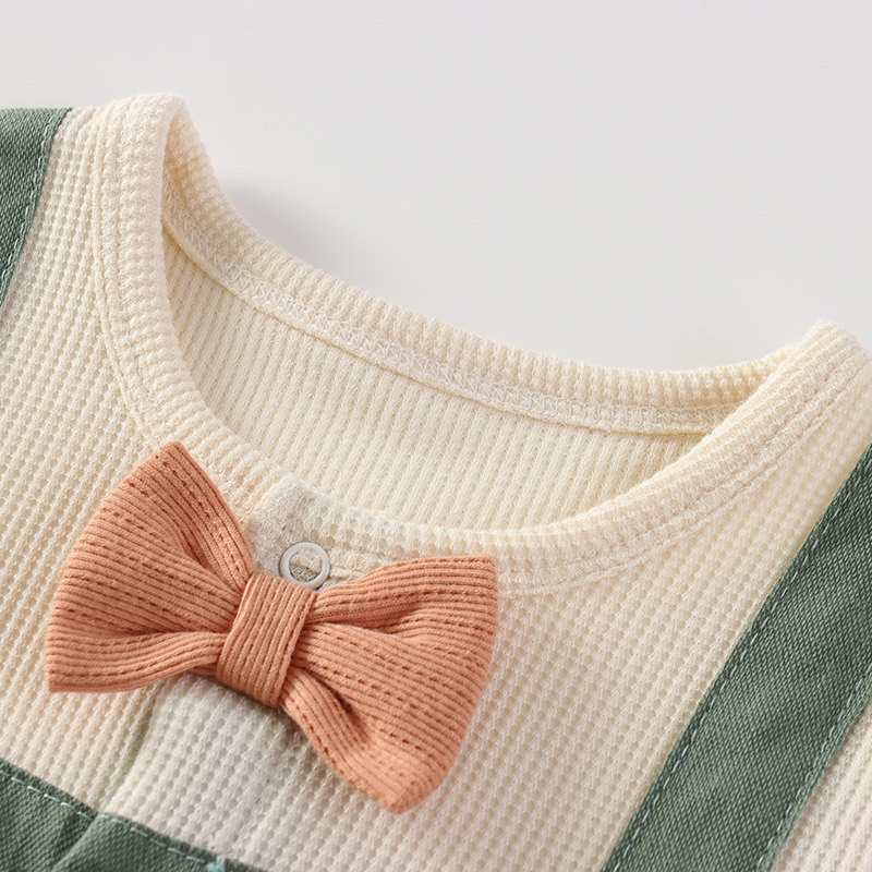 modomoma新生婴儿衣服春装爬爬服 modomoma连身衣/爬服/哈衣