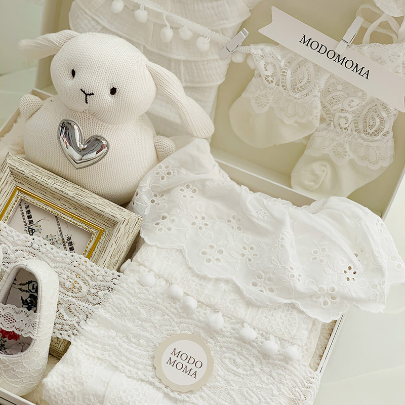 modomoma新生儿用品婴儿礼盒爬服 modomoma婴儿礼盒