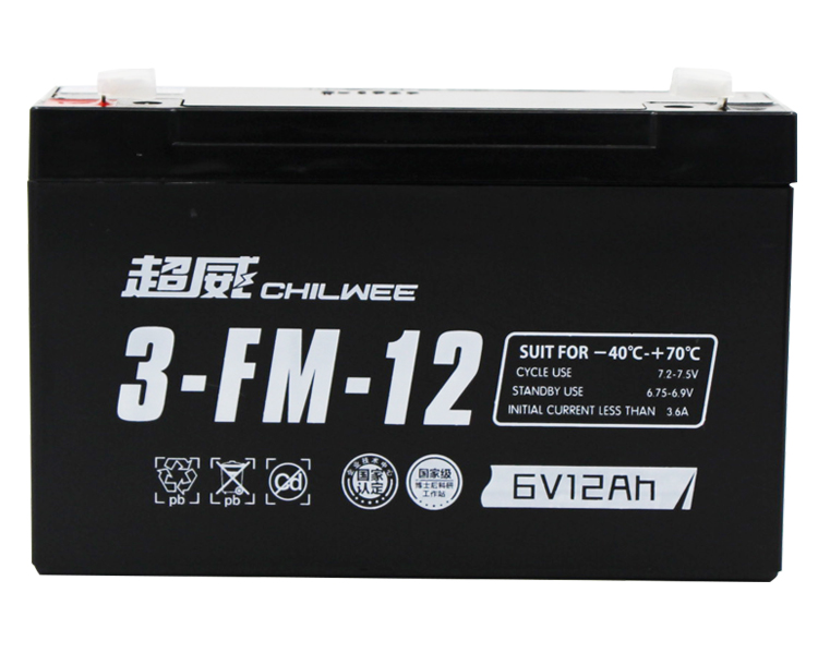 超威6V12AH/20hr童车蓄电池6伏充电器儿童四轮电动汽车电瓶3MF10 - 图3