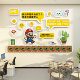 Office entrance image wall inspirational slogan PVC
