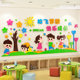 Kindergarten wall decoration environment layout theme wall stickers
