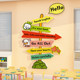 English Corner Training Institution Culture and Art Wall Sticker