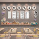 Training class calligraphy class wall layout decorative wall stickers