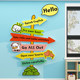 English Corner Training Institution Culture and Art Wall Sticker