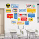School class atmosphere cultural wall classroom layout decoration inspiring primary and secondary school students inspirational slogan wall stickers 3D three-dimensional