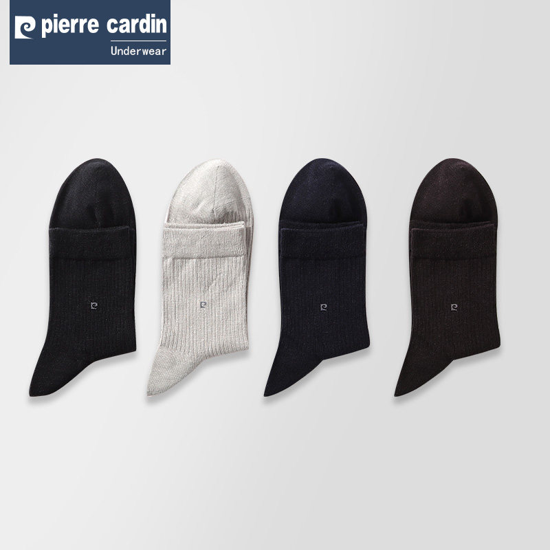 皮尔卡丹汉麻男士中筒夏季皮鞋男袜 皮尔卡丹宫秀短袜/打底袜/丝袜/美腿袜