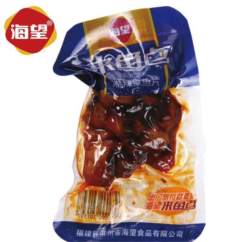 海望烧烤250g即食海鲜休闲章鱼片 海望即食鱿鱼零食