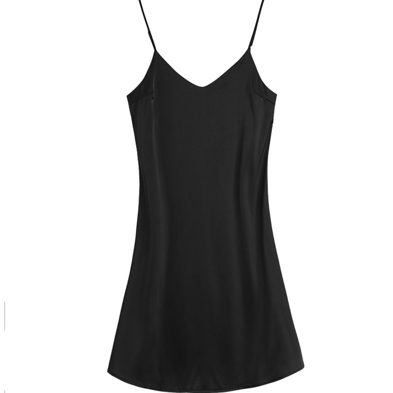 性感睡衣女春秋款2025新款薄夏季冰丝绸纯欲黑色女士吊带睡裙套装,淘宝优惠券,粉丝福利购,淘宝优惠卷