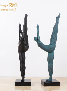 大理石会所样板房高档软装饰品