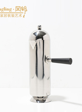 简约现代不锈钢水壶摆件样板房客厅茶几电视柜书柜桌面软装