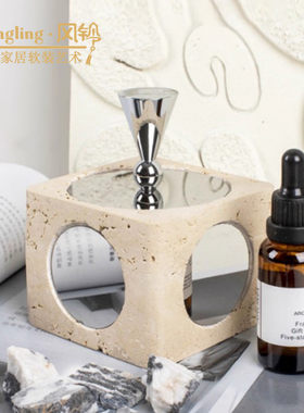 现代简约金属香薰精油摆件样板间卧室床头无火软装饰品摆设