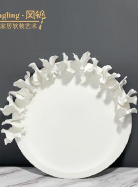 现代景德镇陶瓷样板房软装客厅