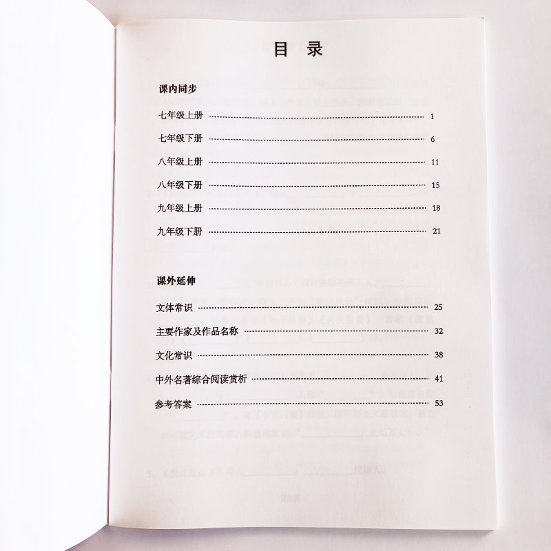 初中语文文学常识专项训练练习本中考课文内容常识练习初中课外知识点汇总文学常识练习册 - 图2