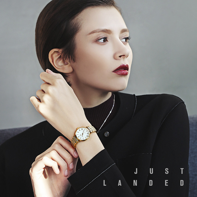 威诺时女士女细带小巧优雅石英表 威诺时莱洋国产腕表