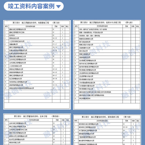 竣工验收资料制作代做市政房建公路检验批隐蔽施工方案全过程资料 - 图1