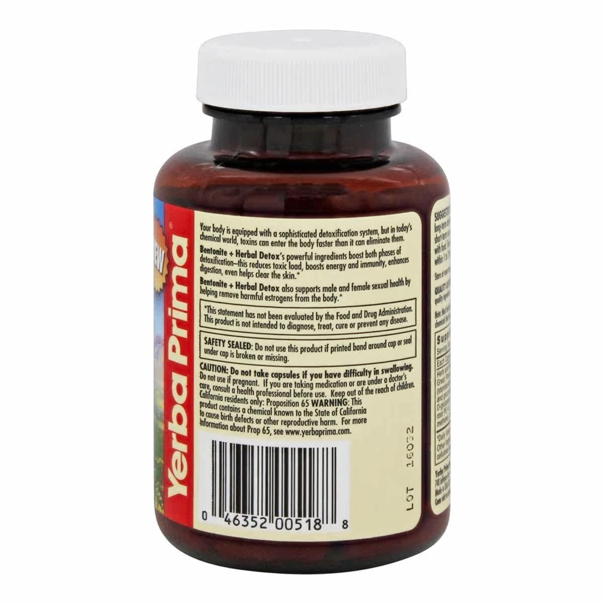 yerba prima大平原膨润土排毒胶囊 LuckyVitamin海外其他膳食营养补充剂
