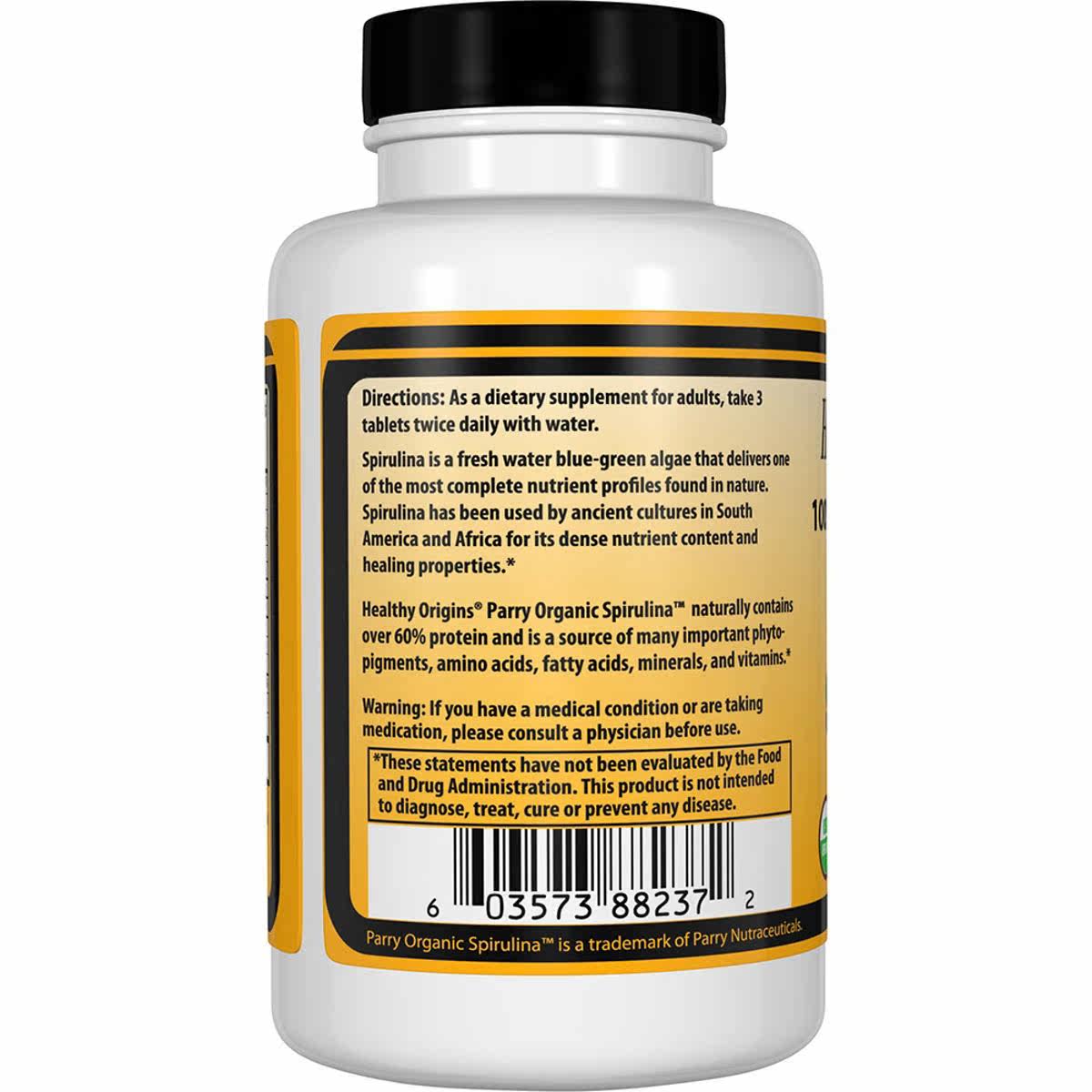 healthy origins-有机500螺旋藻 LuckyVitamin海外其他膳食营养补充剂