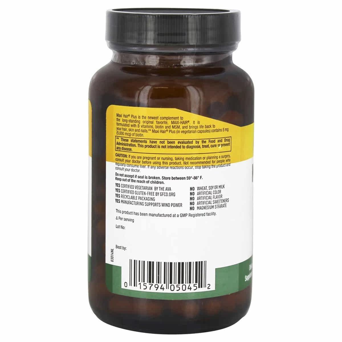 乡村生活护发素食(5000mcg)粒胶囊 LuckyVitamin海外复合维生素/矿物质