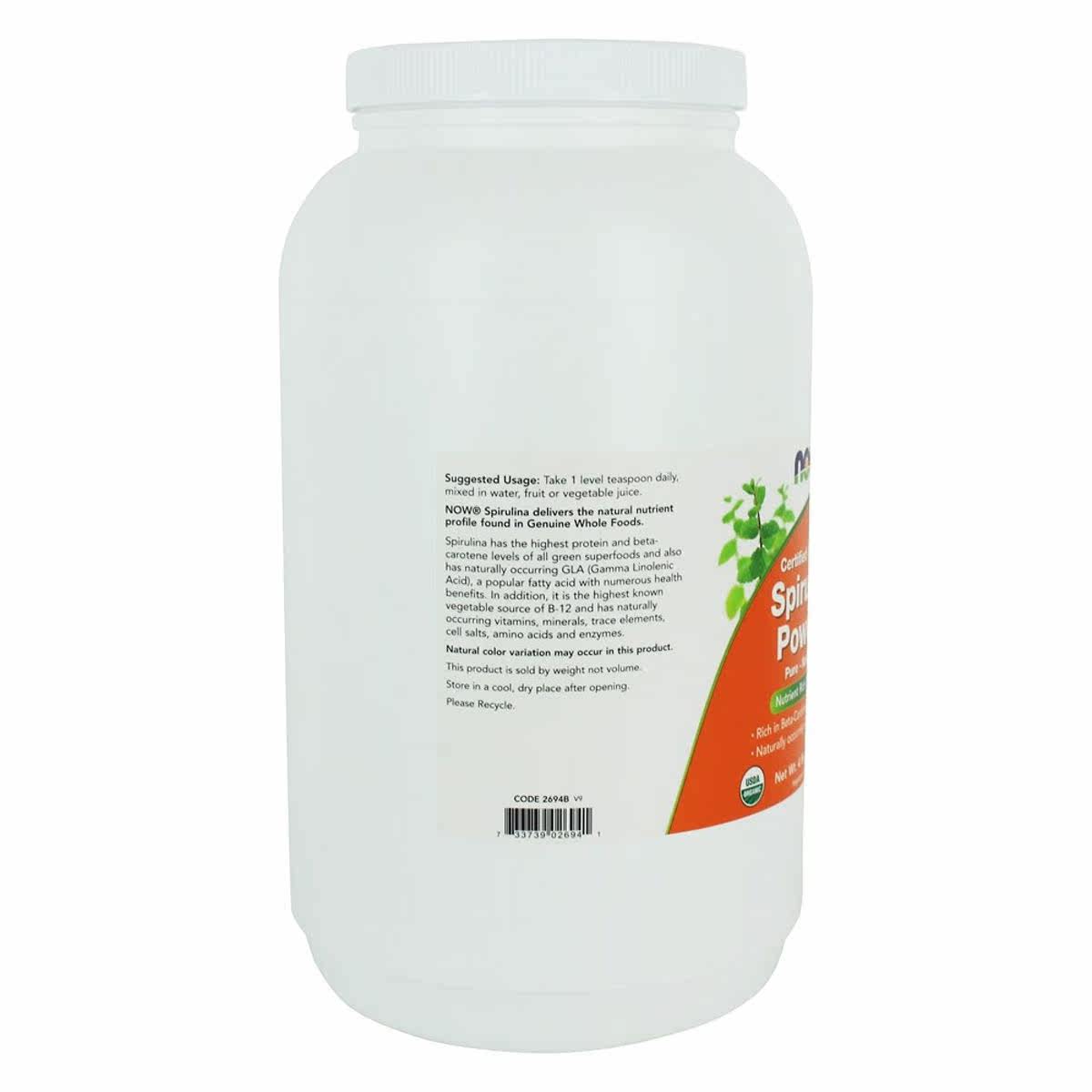 now foods-纯净和自然-4磅螺旋藻粉 LuckyVitamin海外其他膳食营养补充剂