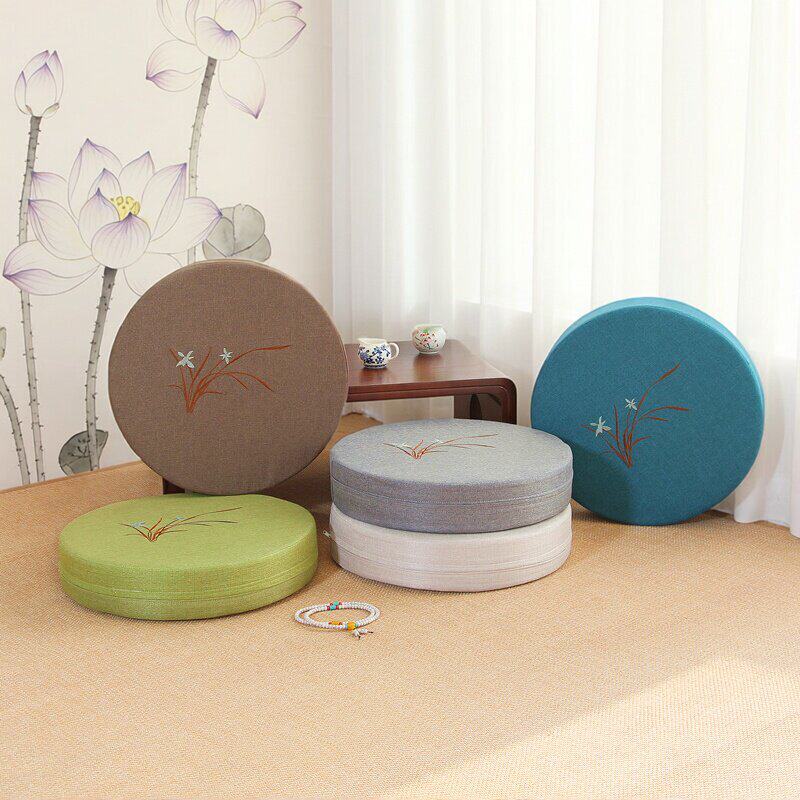 布艺现代日式榻榻米蒲团坐垫地板简约家居阳台飘窗拆洗禅修打坐垫