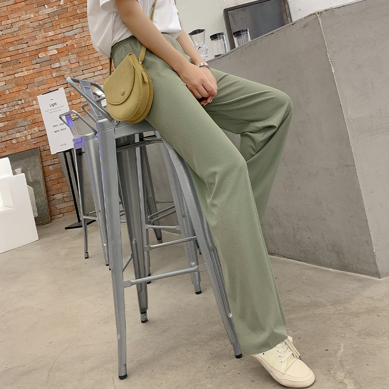 白色阔腿裤高腰春秋垂感新款休闲裤 星剧社休闲裤