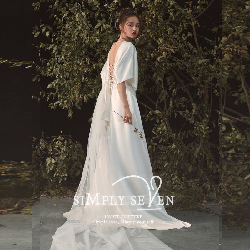 简柒《云珀》法式轻2021新款新娘婚纱 simplyseven婚纱