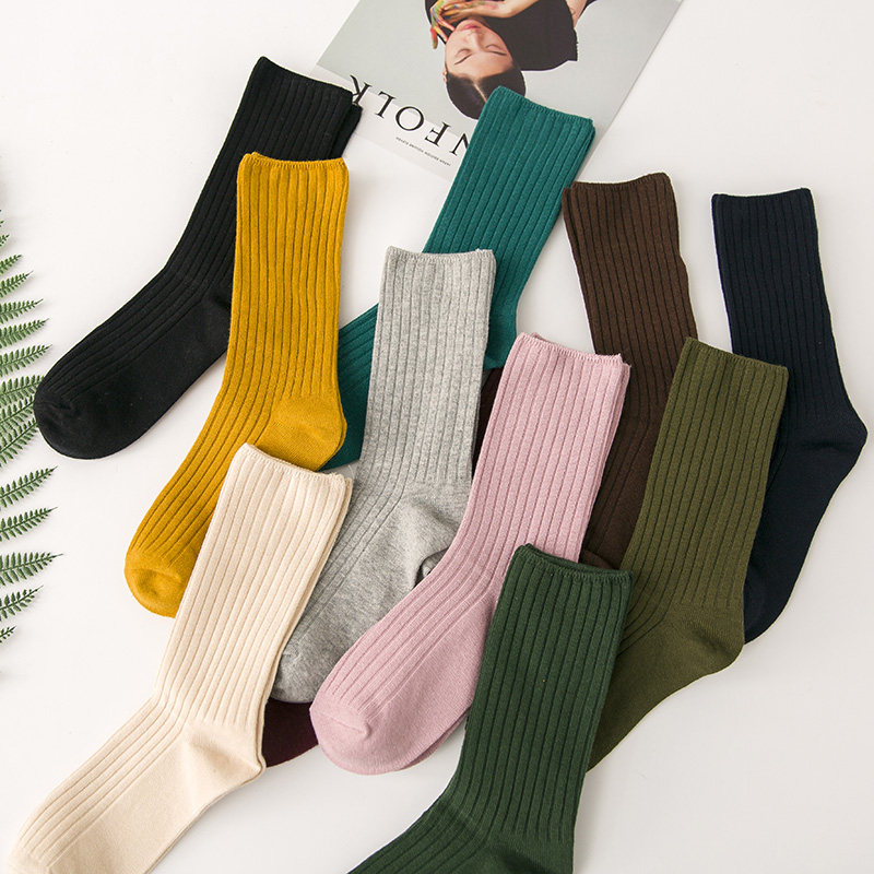 堆堆袜女中筒袜韩版棉袜秋冬季女式长筒袜日系棉袜学院风女袜子,淘宝优惠券,粉丝福利购,淘宝优惠卷