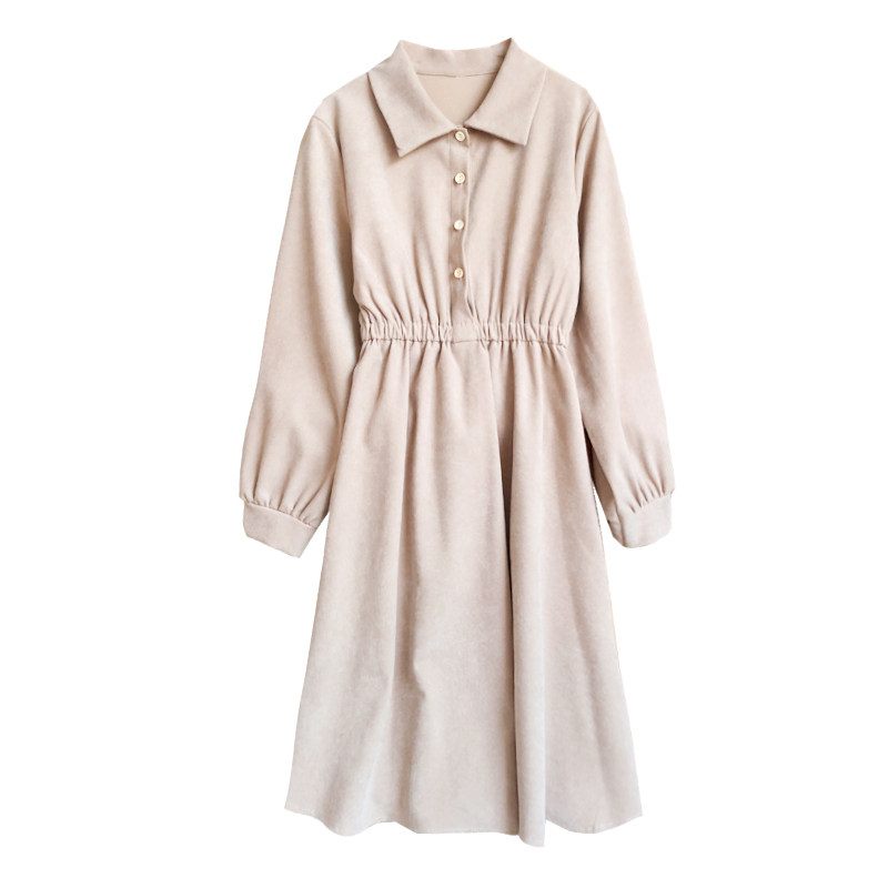 孕妇秋冬外出潮妈上班中长款连衣裙 幽悦连衣裙