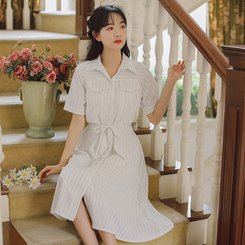 孕妇夏外出潮妈上班中长款连衣裙 幽悦连衣裙