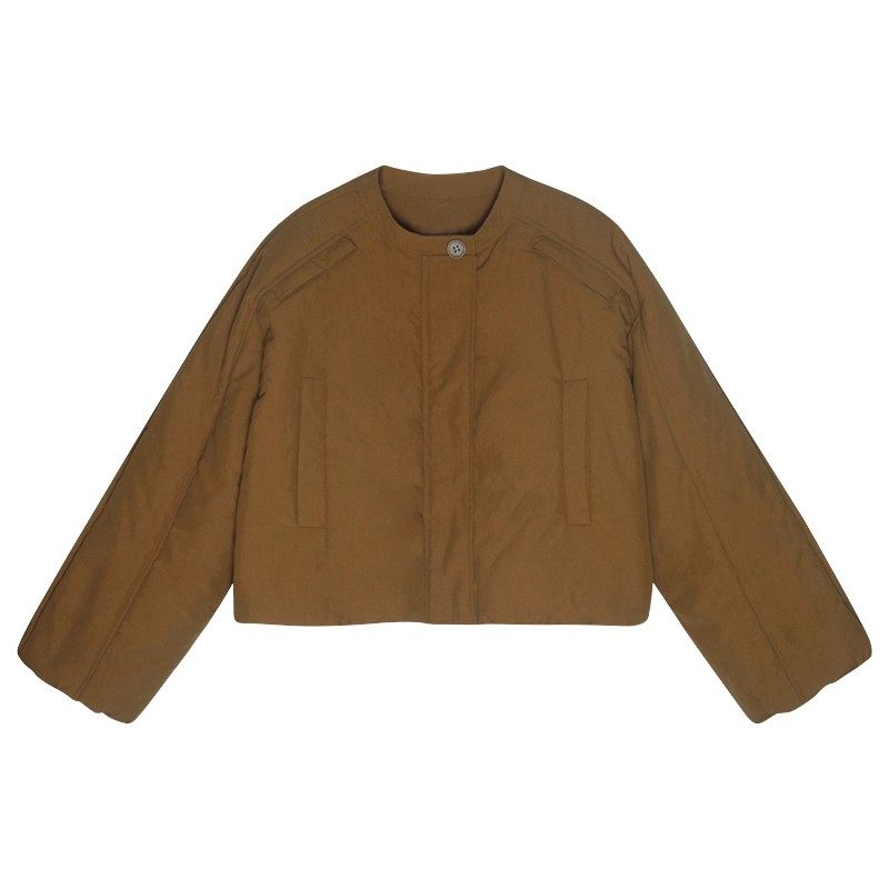 韩11韩系小个子花苞袖短款棉服女冬季百搭宽松防风保暖小棉袄外套,淘宝优惠券,粉丝福利购,淘宝优惠卷