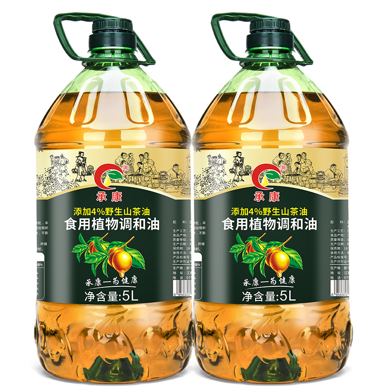 野生山茶调和油菜籽油山茶油植物油含非转基因压榨食用油粮油5L*2 - 图3