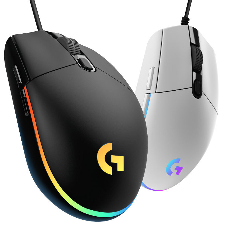 罗技G102二代有线鼠标笔记本电脑游戏电竞专用RGB吃鸡LOL宏编程