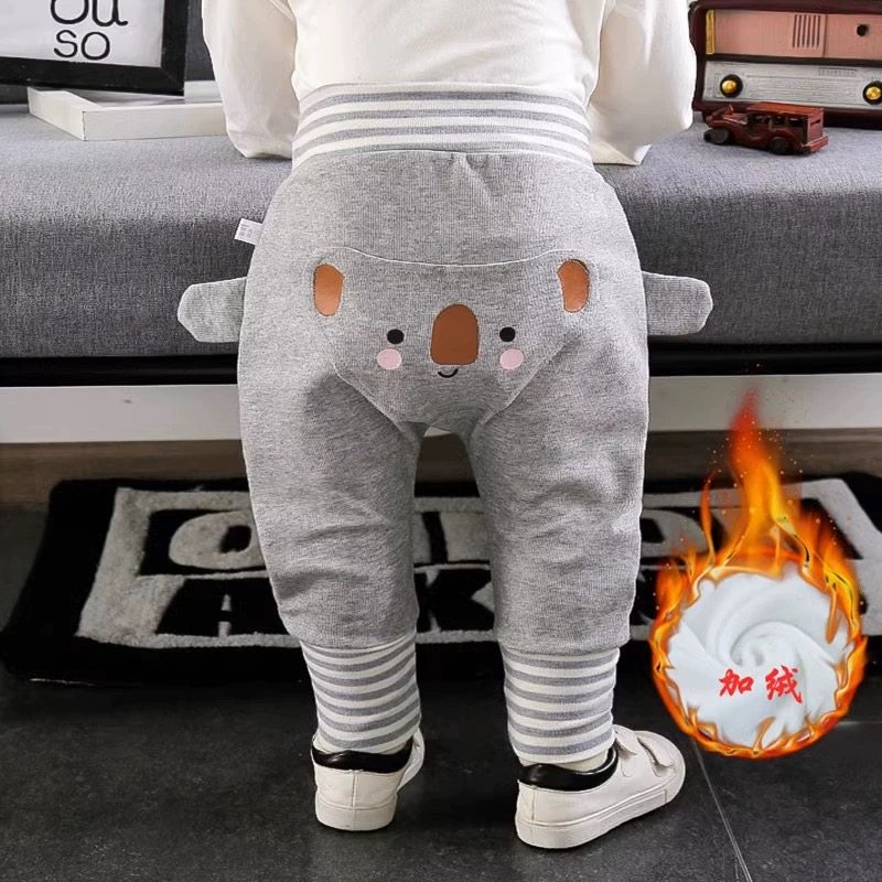 婴儿裤子加绒加厚大PP裤高腰护肚春秋男女宝宝薄绒秋冬屁屁裤外穿,淘宝优惠券,粉丝福利购,淘宝优惠卷