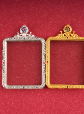 合金唐卡壳双鹿听经小面