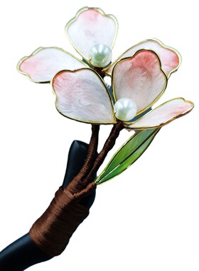 现货新中式桂花艺术感胸