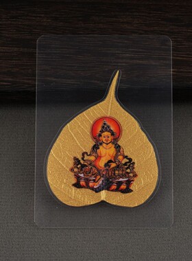 天然菩提叶唐卡财库手机