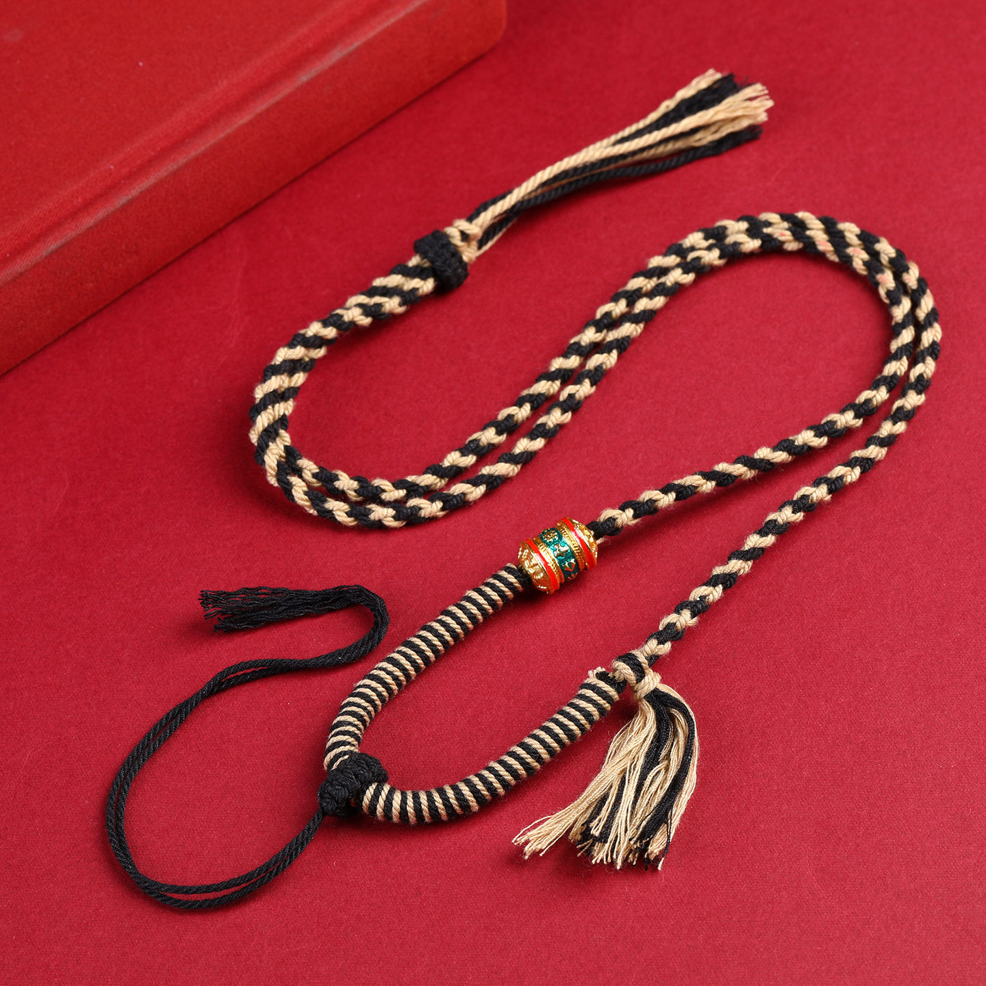 手工编织吊坠挂绳可挂唐卡扎基拉姆男女民族风复古百搭调节项链绳,淘宝优惠券,粉丝福利购,淘宝优惠卷