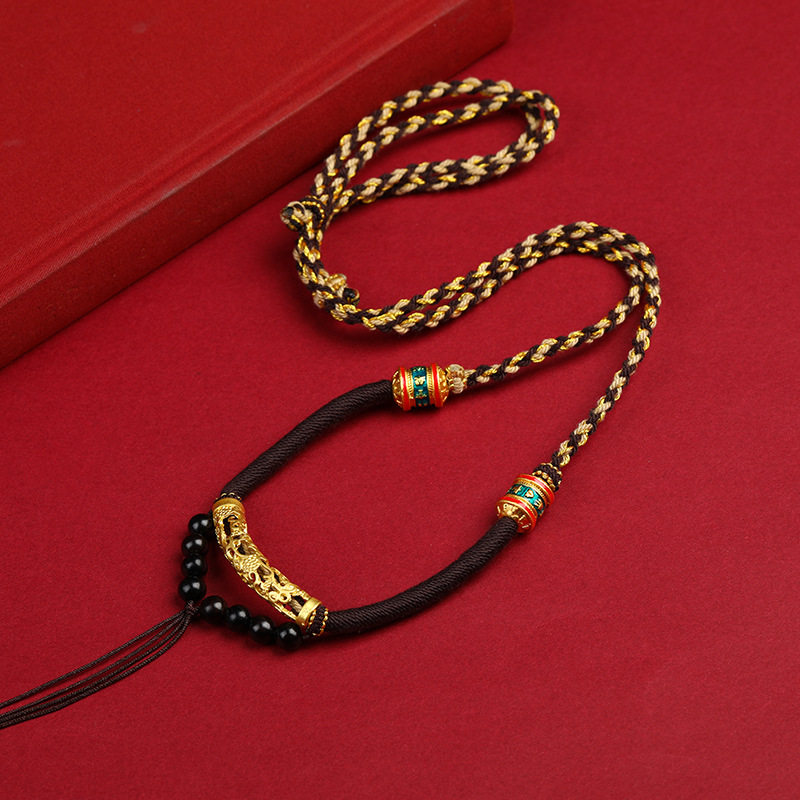 藏式吊坠绳手工编织吊坠挂绳手搓棉线男女款唐卡佛牌挂坠绳锁骨绳,淘宝优惠券,粉丝福利购,淘宝优惠卷