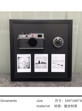 设计师样板间简约现代博古架摆件