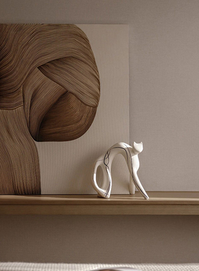 【设计师推荐】原木奶油风家居装饰摆件化妆品收纳杂志架陶瓷花器