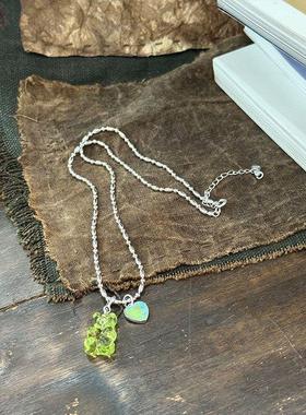 项链简约甜美卡通925糖果纯银嘻