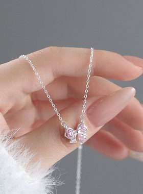 优雅简约足银日系设计感蝴蝶结