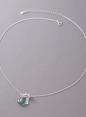 女7496轻奢新中式纯银简约精致