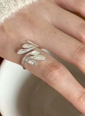 设计】【s925风吹戒指素银个性