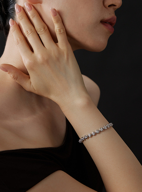 PAUSA ANN s925 stone系列原创高火彩圆钻轻奢手链