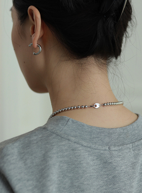 PAUSAANNs925银豆豆项链